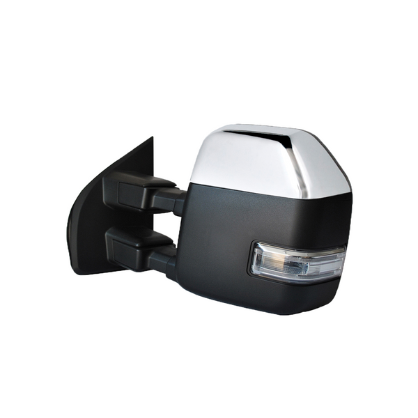 Power Heated Towing Mirrors For 2017-2020 Ford F-250 Super Duty – Pair With LED Signals & Temp Sensor