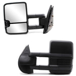Load image into Gallery viewer, Towing Mirrors  for 2007-2014 Chevy Silverado GMC Sierra Suburban Yukon with Manual folding, Manual Glass Adjustment No Heated Black Cap 27B
