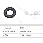 Load image into Gallery viewer, Fuel Injector Rubber Seal Orings for Mazda Fuel Injector Repair Kits FKM&amp; Rubber Heat Resistant, Size: 7.49*2.16mm OR-21015

