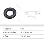 Load image into Gallery viewer, Fuel Injector Rubber Seal Orings for Renaulte Denso 280158034 Fuel Injector Repair Kits FKM &amp; Rubber Heat Resistant, Size: 7.8*3.71mm OR-21025
