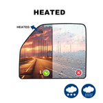 Load image into Gallery viewer, WLLW Mirror Glass fit for 2015-2020 Ford F-150 2017-2020 Ford F-250 F-350 F-450 F-550 Super Duty Heated Driver Left Side Flat Replacement Main Big Glass with Backing Plate BL-0001H
