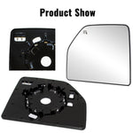 Load image into Gallery viewer, WLLW Mirror Glass fit for 2015-2020 Ford F-150 2017-2020 Ford F-250 F-350 F-450 F-550 Super Duty Heated Driver Left Side Flat Replacement Main Big Glass with Backing Plate BL-0001H
