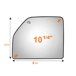 Load image into Gallery viewer, WLLW Mirror Glass fit for 2015-2020 Ford F-150 2017-2020 Ford F-250 F-350 F-450 F-550 Super Duty Heated Driver Left Side Flat Replacement Main Big Glass with Backing Plate BL-0001H
