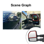 Load image into Gallery viewer, WLLW Mirror Glass fit for 2015-2020 Ford F-150 2017-2020 Ford F-250 F-350 F-450 F-550 Super Duty Heated Driver Left Side Flat Replacement Main Big Glass with Backing Plate BL-0001H
