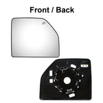 Load image into Gallery viewer, WLLW Mirror Glass fit for 2015-2020 Ford F-150 2017-2020 Ford F-250 F-350 F-450 F-550 Super Duty Heated Passenger Side Right Flat Replacement Main Big Glass with Backing Plate BR-0001H
