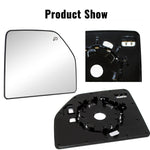 Load image into Gallery viewer, WLLW Mirror Glass fit for 2015-2020 Ford F-150 2017-2020 Ford F-250 F-350 F-450 F-550 Super Duty Heated Passenger Side Right Flat Replacement Main Big Glass with Backing Plate BR-0001H
