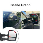 Load image into Gallery viewer, WLLW Mirror Glass fit for 2015-2020 Ford F-150 2017-2020 Ford F-250 F-350 F-450 F-550 Super Duty Heated Passenger Side Right Flat Replacement Main Big Glass with Backing Plate BR-0001H
