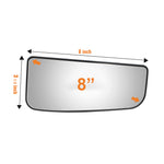 Load image into Gallery viewer, WLLW Mirror Glass fit for 2015-2020 Ford F-150 2017-2020 Ford F-250 F-350 F-450 F-550 Heated OEM Super Duty Passenger Side Right Lower Glass With Backing Plate BR-0002H-O
