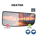 Load image into Gallery viewer, WLLW Mirror Glass fit for 2015-2020 Ford F-150 2017-2020 Ford F-250 F-350 F-450 F-550 Heated OEM Super Duty Passenger Side Right Lower Glass With Backing Plate BR-0002H-O
