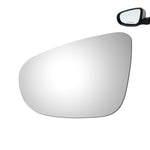Load image into Gallery viewer, WLLW Mirror Glass fit for Volkswagen 2010 2011 2012 2013 2014 Golf GTI 2012-2013 Golf Driver Left Side LH/Passenger Right Side RH/The Both Sides Flat Convex Replacement Glass with Adhesive M-0102
