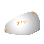 Load image into Gallery viewer, WLLW Mirror Glass fit for 2017-2023 Audi A4 allroad Quattro Audi A5 Quattro Sportback RS5 Sportback S4 S5 Sportback Driver Left Side LH/Passenger Right Side RH/The Both Sides Flat Convex Mirror Glass No Backing Plate Including Adhesive M-0104
