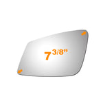 Load image into Gallery viewer, WLLW Mirror Glass for fit for 2010-2019 BMW M2-M6 228i 230i 240I 320i 328d 330e 330i 335i 340i 428i 430i 435i 440i 528i 535d 550i 640i 650i 740i Driver Left Side LH/Passenger Right Side RH/The Both Sides Flat Convex Replacement Glass with Adhesive M-0110
