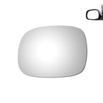 Load image into Gallery viewer, Mirror Glass fit for 2001-2007 Toyota Sequoia, 2000-2006 Toyota Tundra Driver Left Side LH/Passenger Right Side RH/The Both Sides Flat Convex Tool-Free Installation with Adhesive No Backing Plate M-0111
