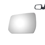 Load image into Gallery viewer, WLLW Mirror Glass  Replacement fit for 2018 2019 2020 2021 2022 2023 Chevy Traverse 2022 2023 GMC Acadia Driver Left Side LH/Passenger Right Side RH/The Both Sides Flat Convex with Adhesives M-0113
