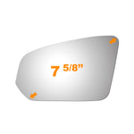 Load image into Gallery viewer, WLLW Mirror Glass fit for 2019-2022 Volvo S60, 2017-2022 S90, 2019 V60, 2019 V60 Cross Country Driver Left Side LH/Passenger Right Side RH/The Both Sides Flat Convex Mirror Glass No Backing Plate Including Adhesive M-0105
