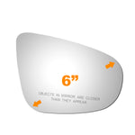 Load image into Gallery viewer, WLLW Mirror Glass fit for Volkswagen 2010 2011 2012 2013 2014 Golf GTI 2012-2013 Golf Driver Left Side LH/Passenger Right Side RH/The Both Sides Flat Convex Replacement Glass with Adhesive M-0102
