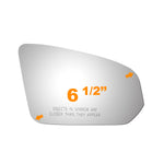 Load image into Gallery viewer, WLLW Mirror Glass fit for 2019-2022 Volvo S60, 2017-2022 S90, 2019 V60, 2019 V60 Cross Country Driver Left Side LH/Passenger Right Side RH/The Both Sides Flat Convex Mirror Glass No Backing Plate Including Adhesive M-0105
