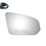 Load image into Gallery viewer, WLLW Mirror Glass fit for 2019-2022 Volvo S60, 2017-2022 S90, 2019 V60, 2019 V60 Cross Country Driver Left Side LH/Passenger Right Side RH/The Both Sides Flat Convex Mirror Glass No Backing Plate Including Adhesive M-0105
