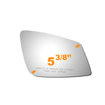 Load image into Gallery viewer, WLLW Mirror Glass for fit for 2010-2019 BMW M2-M6 228i 230i 240I 320i 328d 330e 330i 335i 340i 428i 430i 435i 440i 528i 535d 550i 640i 650i 740i Driver Left Side LH/Passenger Right Side RH/The Both Sides Flat Convex Replacement Glass with Adhesive M-0110
