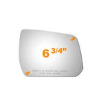 Load image into Gallery viewer, WLLW Mirror Glass  Replacement fit for 2018 2019 2020 2021 2022 2023 Chevy Traverse 2022 2023 GMC Acadia Driver Left Side LH/Passenger Right Side RH/The Both Sides Flat Convex with Adhesives M-0113
