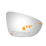 Load image into Gallery viewer, WLLW Mirror Glass fit for 2009-2017 Volkswagen CC, 2009-2016 Eos, 2011-2015 Jetta, 2012-2020 Passat Driver Left Side LH/Passenger Right Side RH/The Both Sides Flat Convex Mirror Glass No Backing Plate Including Adhesive M-0106
