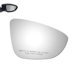 Load image into Gallery viewer, WLLW Mirror Glass fit for 2009-2017 Volkswagen CC, 2009-2016 Eos, 2011-2015 Jetta, 2012-2020 Passat Driver Left Side LH/Passenger Right Side RH/The Both Sides Flat Convex Mirror Glass No Backing Plate Including Adhesive M-0106
