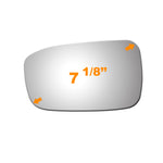 Load image into Gallery viewer, WLLW Mirror Glass fit for HONDA ACCORD 2003 2004 2005 2006 2007 (4dr. Sedan made in USA Only) Driver Left Side LH/Passenger Right Side RH/The Both Sides Flat Convex Replacement Glass with Adhesive M-0100
