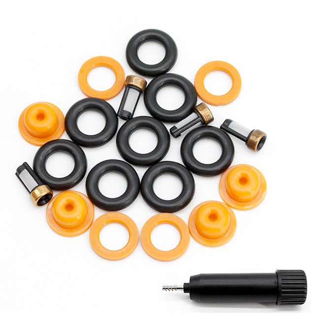 4 Set Fuel Injector Repair Seal Kit for 1992-1994 Ford Ranger Tempo Mercury Topaz 2.3L F03E9F593A2B FO3Z9F593A ZZ9F593C RK-0001