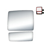 Load image into Gallery viewer, WLLW a Pair of Towing Mirror Glass Replacement for 2004-2014 Ford F150 Full Size/2006-2008 Lincoln Mark LT Pickup, Driver Left LH/Passenger Right RH/The Both Sides Upper&amp;Lower Flat Convex D-0016
