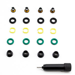 4 Set Fuel Injector Repair Seal Kit for Nissan Cube NV200 Sentra Tiida Versa  Japan Car 1.8L 2.0L 16600EN200  FJ1056 RK-0031