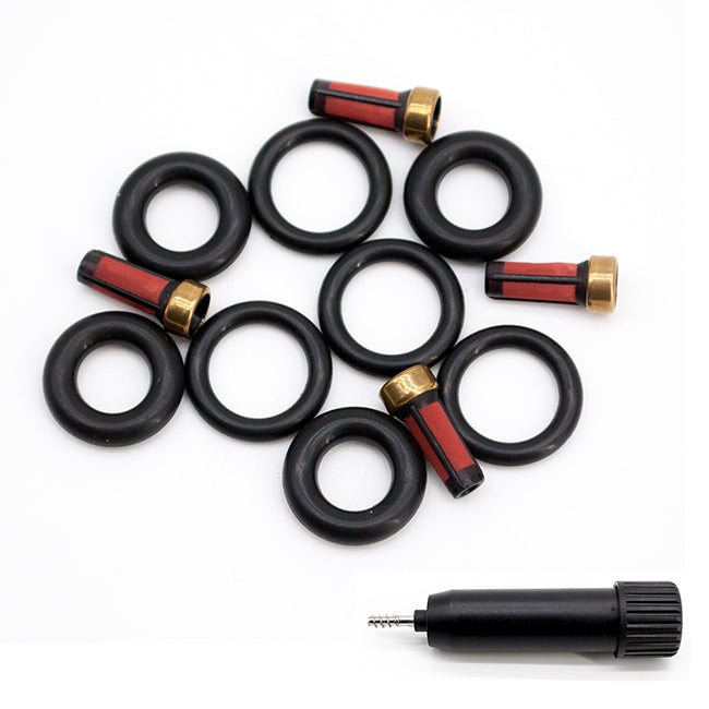 4 Set Fuel Injector Repair Seal Kit for Volkswagen Beetle Golf Jetta 2.0L 0280155791 RK-0034