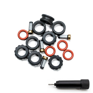 4 Set Fuel Injector Repair Service Seal Kit for 2001-2003 Mazda Protege Protege5 2.0L INP782 84212244 RK-0103