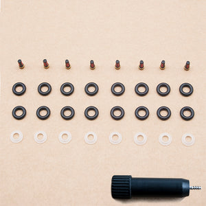 8 Set Fuel Injector Seal Repair Kit for Chevrolet GMC C/K 2500 3500 P30 Pickup Suburban 7.4L Bosch 0280155884 RK-0110