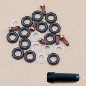 6 Set Fuel Injector Repair Seal Kit for Jeep Grand Cherokee Wrangler 4.0L 0280155784 RK-0112