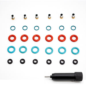 6 Set Fuel Injector Repair Kit for 2005-2007 Acura MDX RL TL  3.7L 3.5L FJ773 16450RJAA01 RK-0222