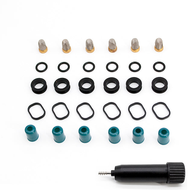 6 Set Fuel Injector Repair Seal Kit for Toyota 4Runner Pickup T100 3.0L V6 FJ526 RK-0225
