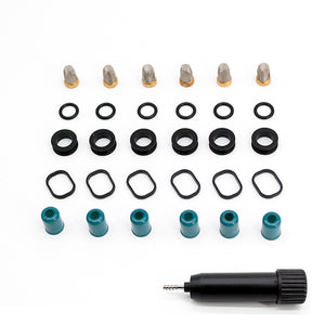 6 Set Fuel Injector Repair Seal Kit for Toyota 4Runner Pickup T100 3.0L V6 FJ526 RK-0225