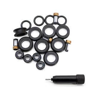 4 Set Fuel Injector Repair Seal Kit for Toyota Celica Corolla Matrix MR2 Spyder Chevrolet Prizm 1.8L 2.0L FJ415 2970003 RK-0226