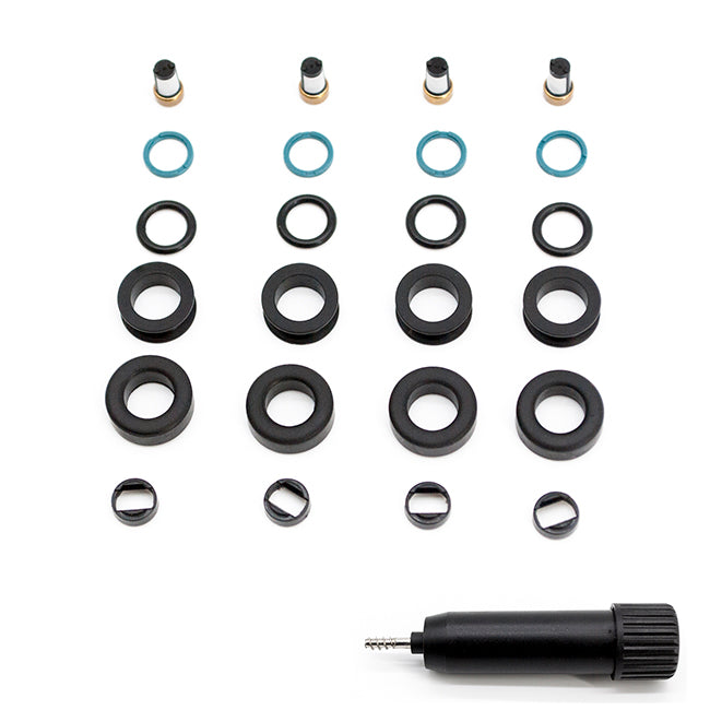 4 Set Fuel Injector Seal Kit for Toyota Prius V Plug- in Lexus CT200H 1.8L FJ1287 RK-0233