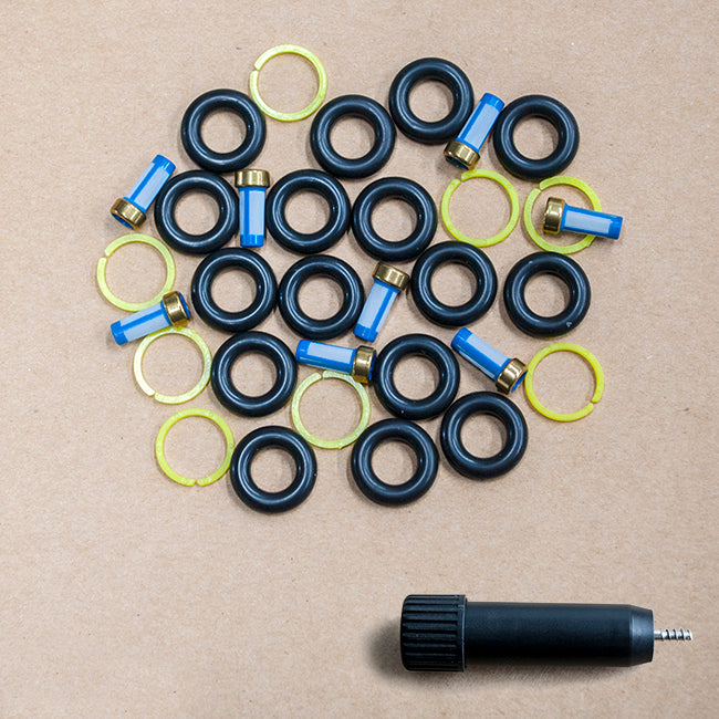 thumbnail image 2 of Fuel Injector Service Kit #8 – Seals And O-Rings Set (HPFJ414, Made In USA) 2 of 5