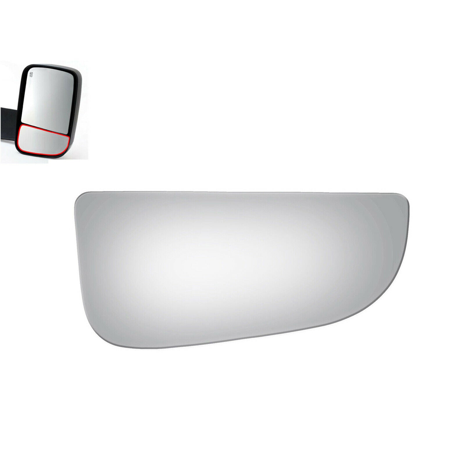 WLLW Lower Towing Replace Mirror Glass for 2010-2023 Dodge Ram Pickup Full Size, Driver Left Side LH/Passenger Right Side RH/The Both Sides Convex M-0007