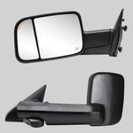Load image into Gallery viewer, Towing Mirrors for 2009-2018 Dodge Ram 1500 2500 3500 Power Heated Puddle Light, Arrow Signal On Glass 6B
