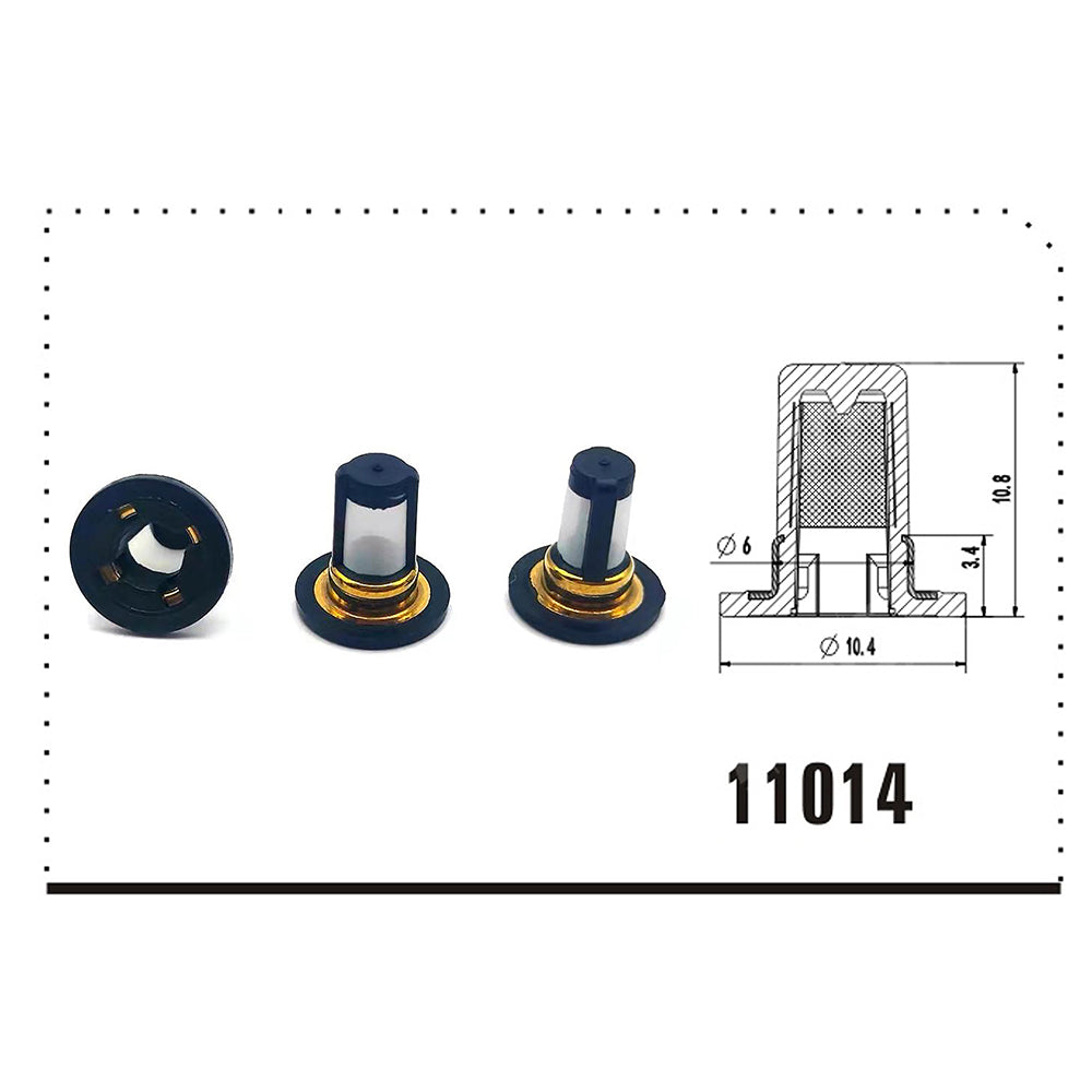 10 Set Fuel Injector Repair Service Kit for Suzuki GSXR1000 Hayabusa 15710-21H00 RK-0402