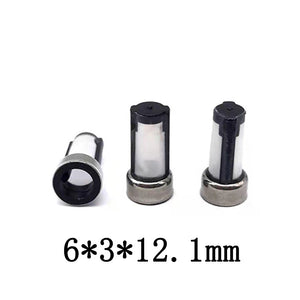 Fuel Injector Micro Basket Filter, Size: 6*3*12.1mm Nylon Mesh Stainless Ring, Fuel Injector Repair Kits FL-11023