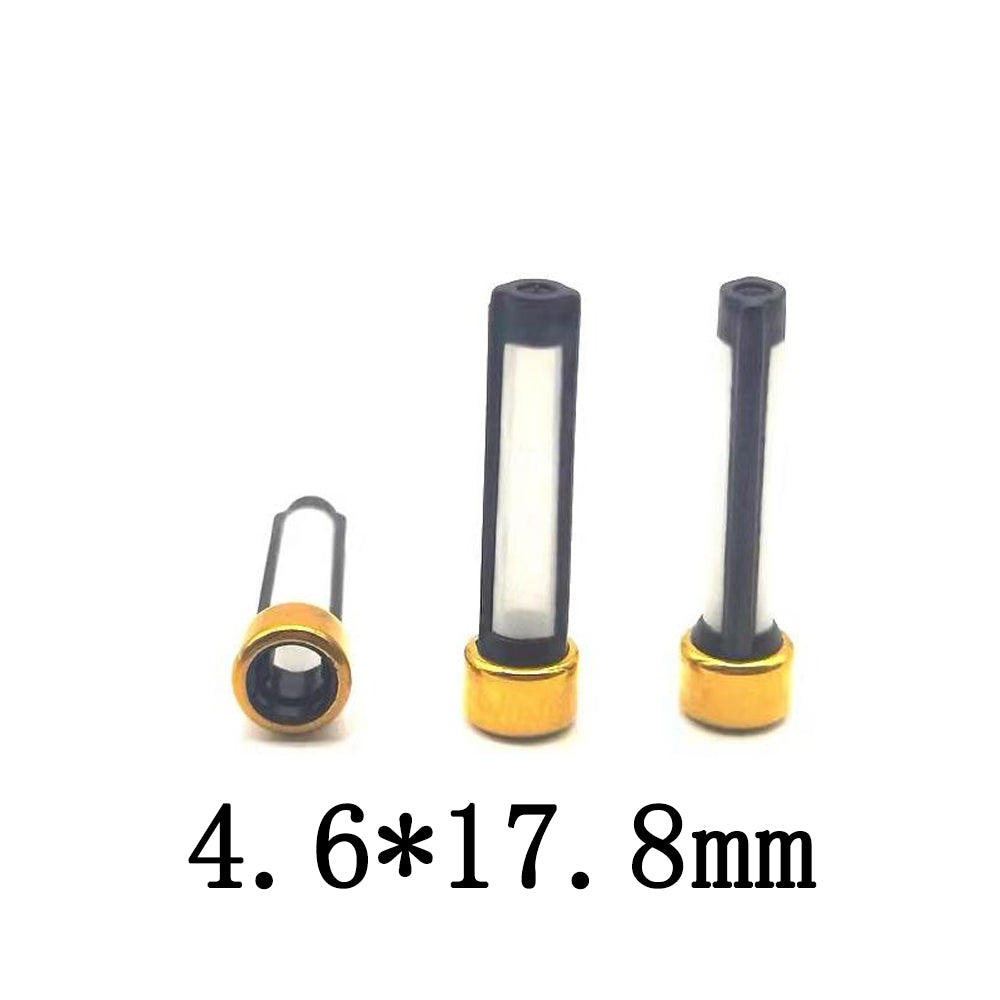 Fuel Injector Micro Basket Filter, Size: 4.6*17.8mm Nylon Mesh Stainless Ring, Fuel Injector Repair Kits FL-11032