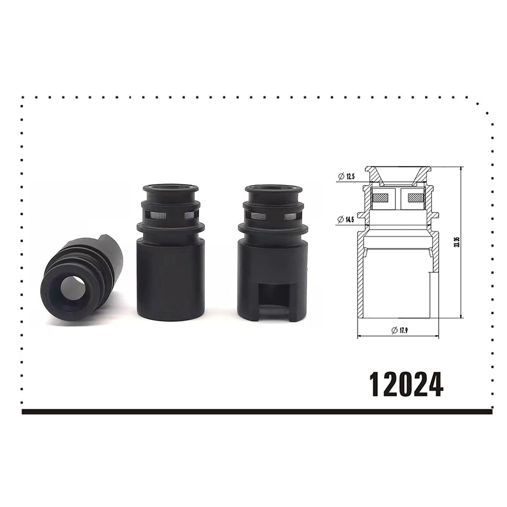 Lower Fuel Injector Filter, Size: 17.9*12.5*33.35mm, Top Quality Injector Repair Kits, FL-12024