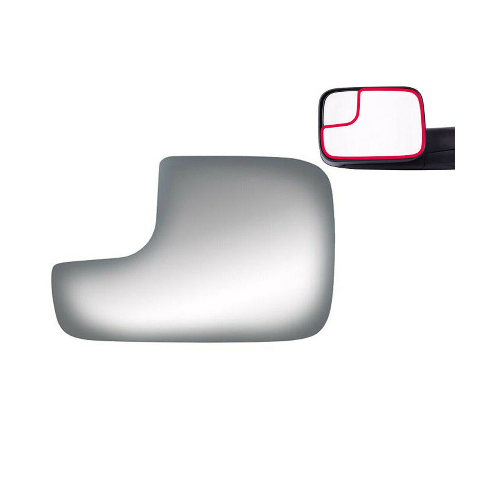 WLLW Towing Mirror Glass Replacement for 1994-2009 Dodge Ram Pickup Full Size, Driver Left Side LH/Passenger Right Side RH/The Both Sides Flat M-0014