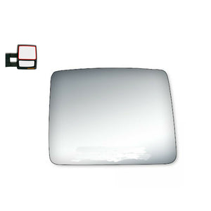 WLLW Upper Towing Mirror Glass Replacement for 2004-2014 Ford F150 Full Size/2006-2008 Lincoln Mark LT Pickup, Driver Left Side LH/Passenger Right Side RH/The Both Sides Flat M-0016