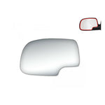 Load image into Gallery viewer, WLLW Mirror Glass Replacement for  Cadillac Escalade/ Chevrolet Avalanche  Silverado Suburban Tahoe/ GMC Sierra Yukon, Driver Left /Passenger Right /The Both Sides Flat Convex M-0018
