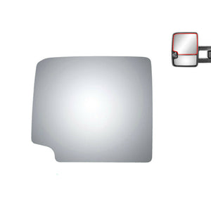 WLLW Upper Towing Mirror Glass Replace for Cadillac Escalade/ Chevrolet Avalanche Blazer Silverado Suburban Tahoe/ GMC Jimmy Sierra Yukon, Driver Left /Passenger Right /The Both Sides Flat M-0019